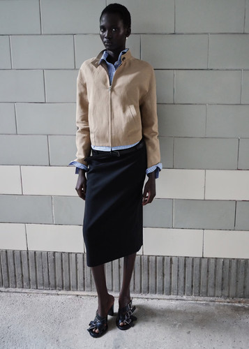 Mango linen jacket with - mango,