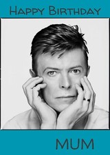 David Bowie Happy Birthday personalised card Mum, Dad ALL the Starman! 🎤⭐✨