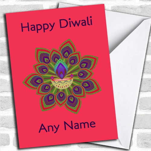 Hot pink personalised diwali - hot,