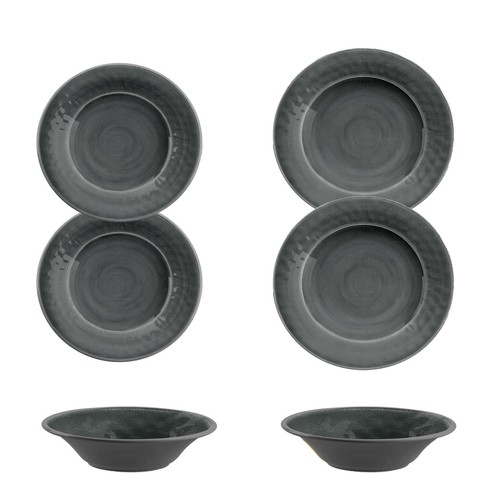 Piece grey crackle glaze - grey,