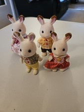 Sylvanian Families Chocolate Rabbit Figures Bundle of 4