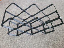 Metal Wine Rack For 8 Bottles - Black Excellent Condition