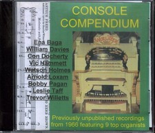 CONSOLE COMPENDIUM (Various Organists) CD [STILL SEALED]