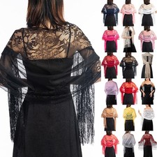 Romantic Rose Red Long Shawl