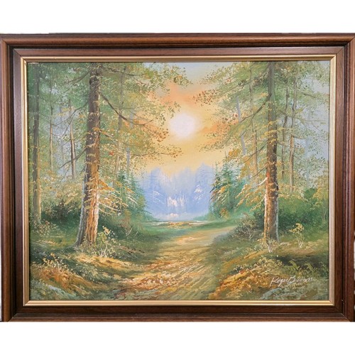 Roger brown signed framed - brown,