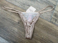 Agent Provocateur Nude Silk "TRIXIE" Thong - One Size - Brand New With Tags!