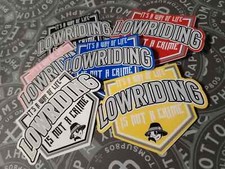 Lowrider 3" Decals Lowriding