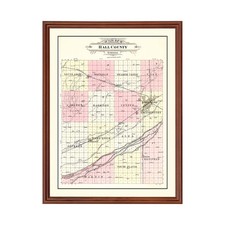 Old Map of Hall County, NE