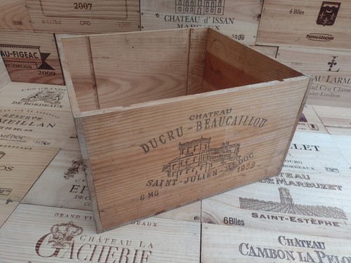 Wooden wine box crate - box, ~