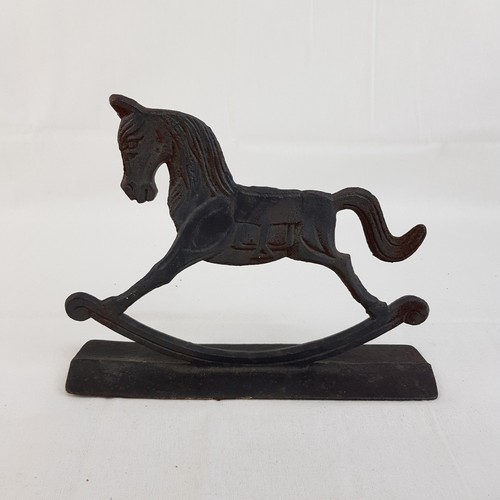 Cast iron rocking horse - iron,
