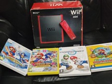 Nintendo Wii Mini Red Console Box -  Mario Games