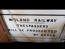 Railwayana Cast Iron trespass