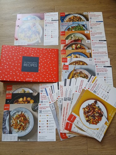 Gousto recipe card bundle - 31,