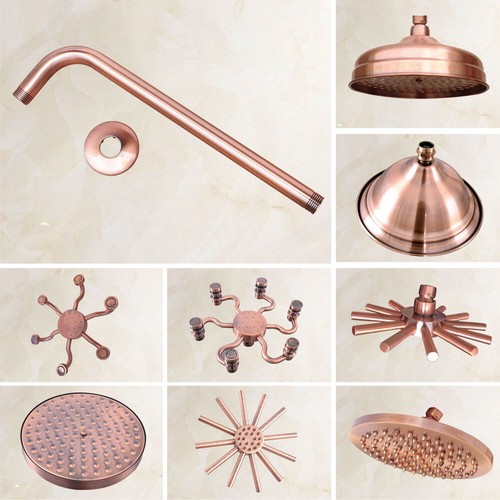 Antique red copper round - red,