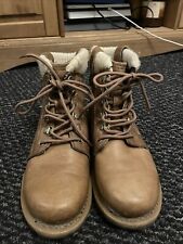 Caterpillar Cat Women's Leather Walking Boots, Brown, Wide UK 4/Eu 37