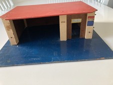 Vintage wooden toy garage