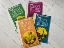 Four West Yorkshire Road Car Bus Timetables dated 1974