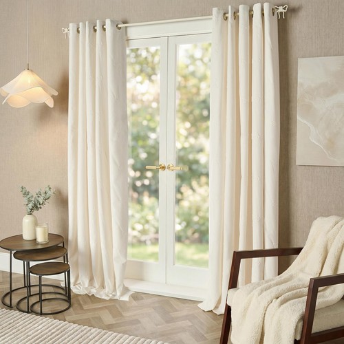 Ohs eyelet curtains embossed - ohs,