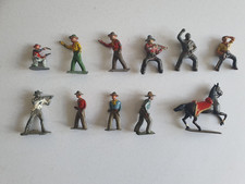 LEAD COWBOYS VARIOUS MANUFACTURES  x 11  PAINTED LEAD VINTAGE