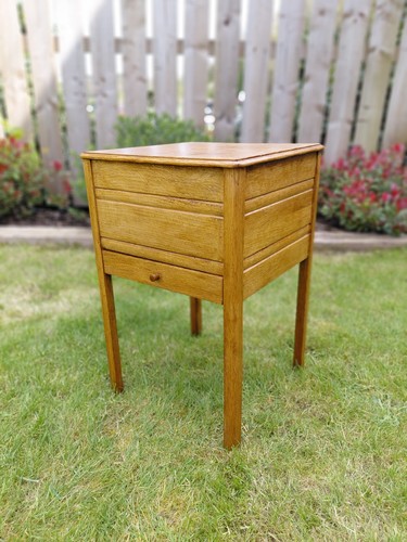 Vintage oak sewing work - vintage,