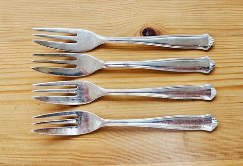 Vintage swedish cake forks - cake,