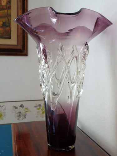 Antique large glass - large, vase