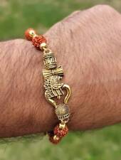 Rudraksh mala natural beads evil eye protection lucky lord mahakal bracelet cc23