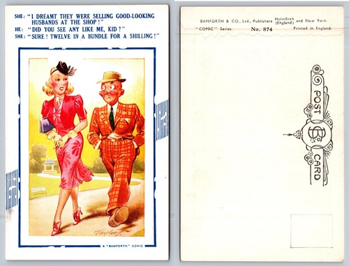 Humorous cartoon couple - humorous,