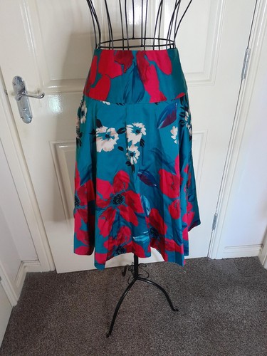 Monsoon teal floral silky - teal,