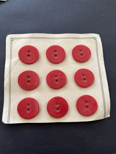 Vintage red buttons - vintage,
