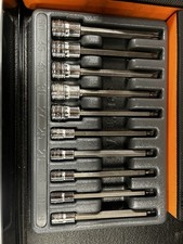 Snap On 210EFTXL Long Torx Sockets T8 - T50 1/4” 3/8” Drive Torx Bits