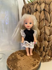 Barbies Little Sister 1994 bedtime Kelly Shelly baby Barbie black dress