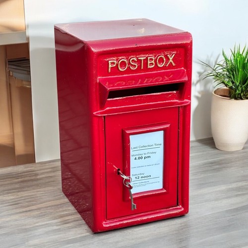 Red post box with keys - with, 2
