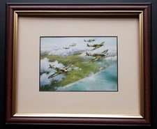 aircraft print framed by