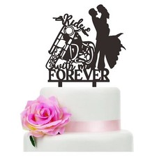Motorcycle Wedding Cake Topper