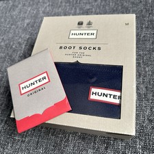Hunter Welly Boots Socks Size 3-5 UK Ladies Navy