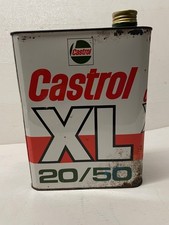Vintage French Castrol XL 20/50 2 litre Oil Can