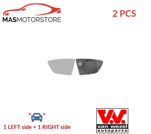 Rear view mirror - glass, pair