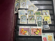 Vintage Stamp Collection with Two Albums and Stamps In Album