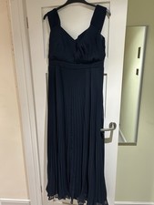 Ladies Blue Debenhams Debut Party/cocktail Dress Size 16 NWOT