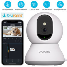 blurams Wifi Security Camera Smart Indoor Pet Dog Cat Cam 1080P Night Vision