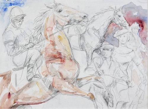 Horse racing pencil - racing, &