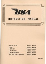 BSA A65 A50 Motorcycle Manual