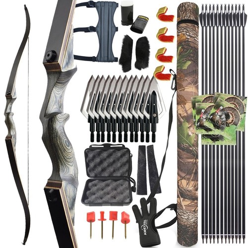 Recurve bow arrows - recurve, set