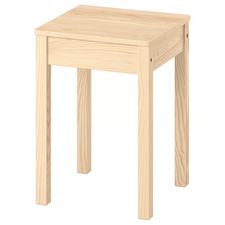 IKEA Traditional Solid Pine Wooden Stool Stackable Side Table Hallway Seat