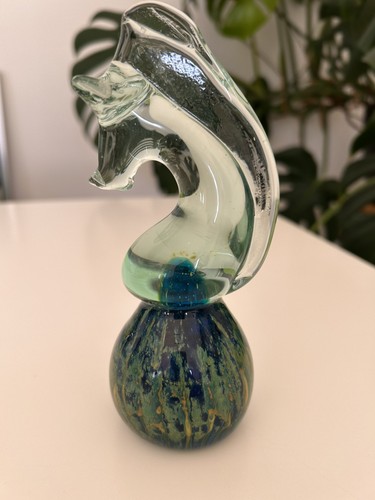 Mdina signed glass large sea - signed,
