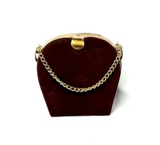 Vintage 1950s Brown Velvet &