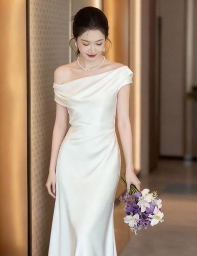 Drop shoulder ruched white - shoulder,