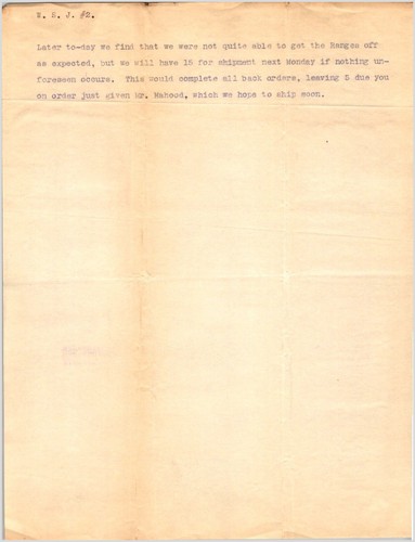Typewritten business memo - business,