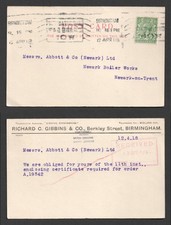 GB KGV War Bonds Slogan 1918